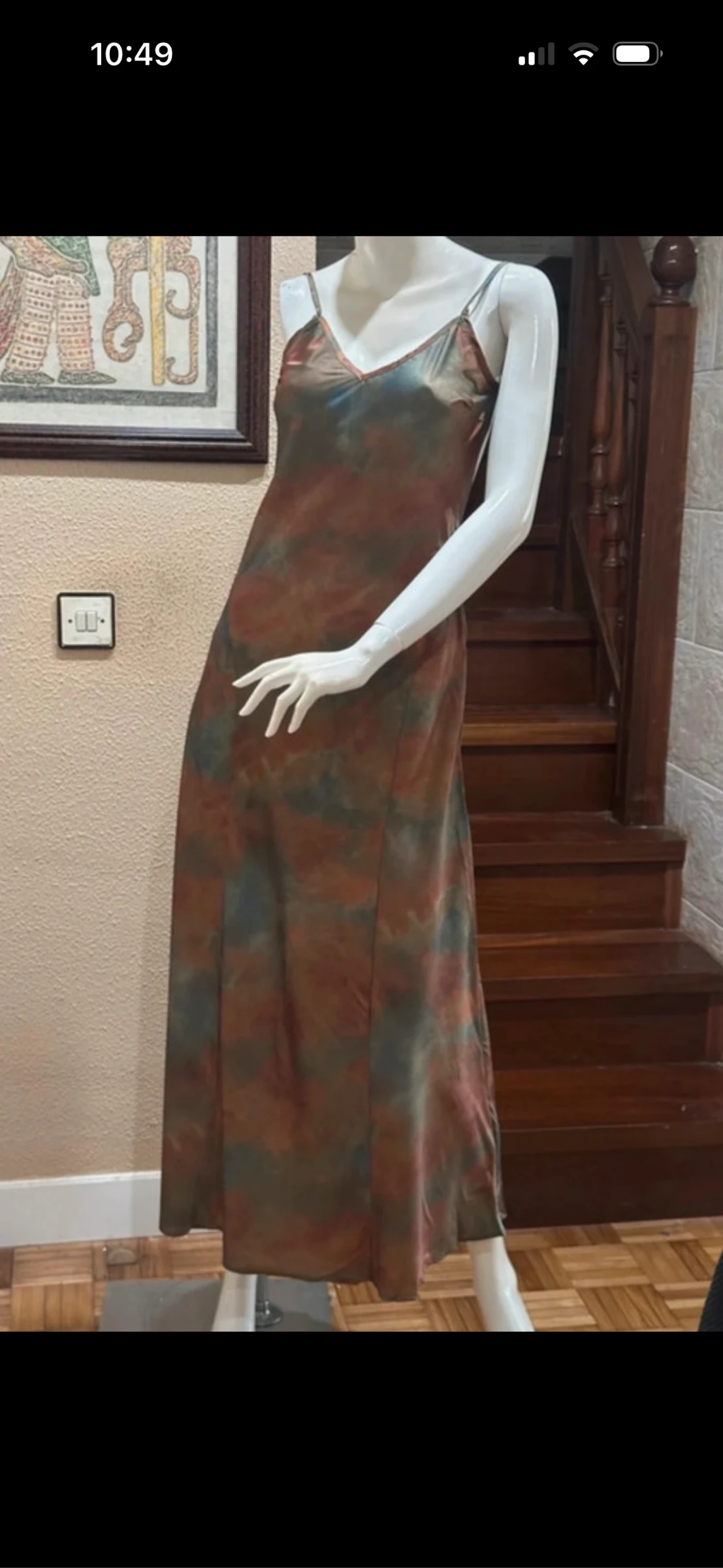 Vestido largo Satinado Talla S